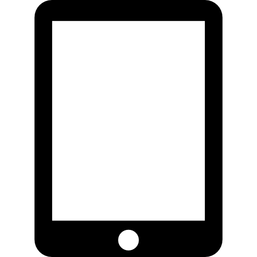 A simple black tablet illustration