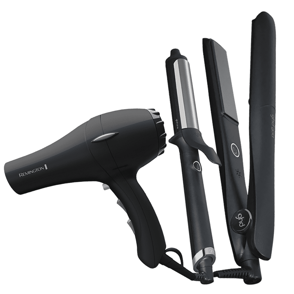 Hair Dryer, Curling Iron, and Straightener